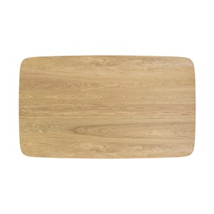 Table rectangulaire 6 personnes en bois clair 150 cm - oman