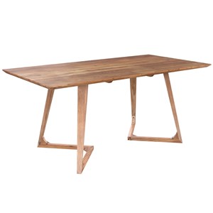 Table rectangulaire 6 personnes en bois d'acacia 175 cm - pita