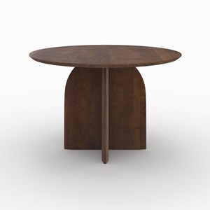 Table ronde en bois de manguier 4 places - caïpi