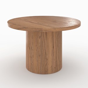 Table ronde en bois d'orme 4 personnes - gaston