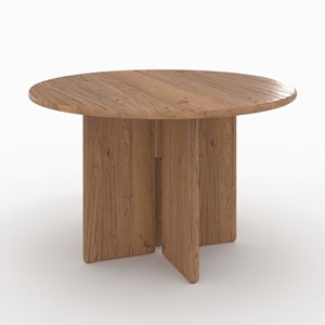 Table ronde en bois d'orme 4 personnes - gulia