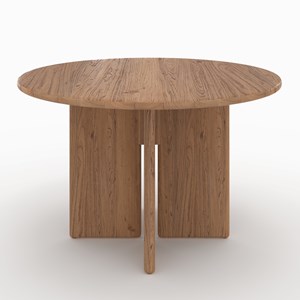 Table ronde en bois d'orme 4 personnes - gulia