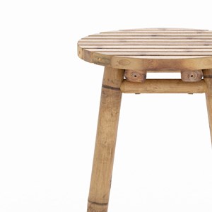 Tabouret de bar extérieur en bambou 74 cm - polly