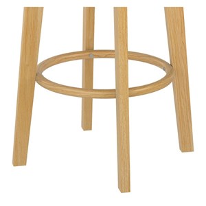 Lot de 2 tabourets pour îlot central 66 cm en tissu beige - vahina