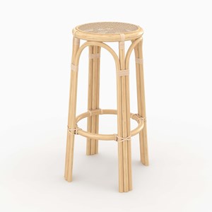 Tabouret de bar 77 cm en rotin - vania