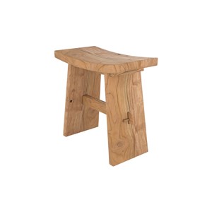 Tabouret en bois de teck recyclé - eka