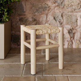 Tabouret en branche de teck h35,5 cm - popa