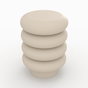 Tabouret rond en métal gris h41 cm - félicie