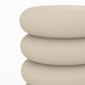 Tabouret rond en métal gris h41 cm - félicie