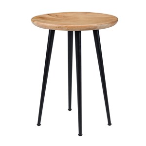 Tabouret rond en bois d'acacia - modasa