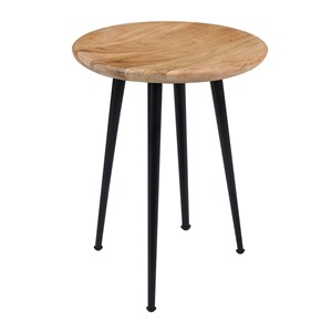 Tabouret rond en bois d'acacia - modasa