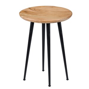 Tabouret rond en bois d'acacia - modasa