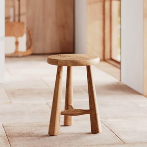 Tabouret en bois d'orme h42 cm - toby