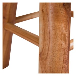 Petit tabouret tricot en coton jaune moutarde - lisa