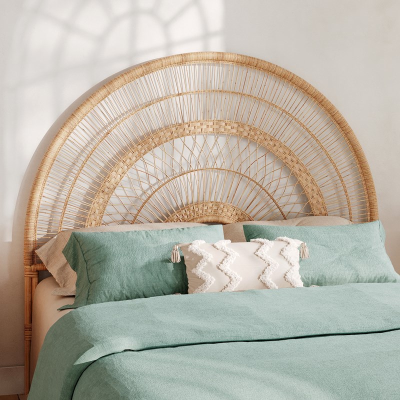 Tête de lit en rotin naturel 140 cm - astéria