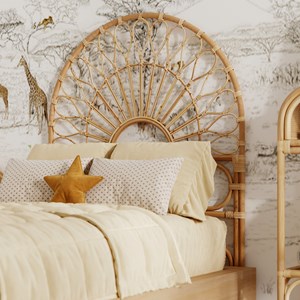 Tête de lit 90 cm en rotin naturel - bahia