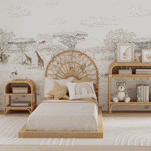 Tête de lit 90 cm en rotin - bahia