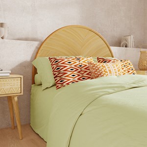 Tête de lit en rotin naturel 140 cm - beigia