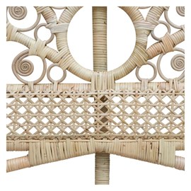 Tête de lit 160 cm en rotin naturel - gabriella