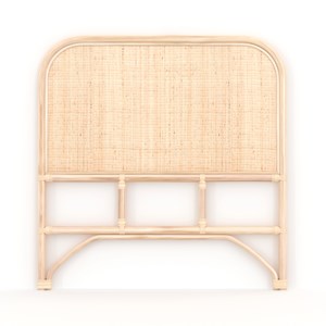 Tête de lit 90 cm en rotin naturel - grace