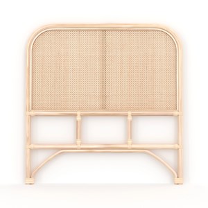 Tête de lit en rotin et cannage 90 cm - naïra