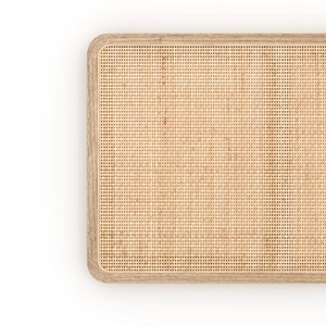 Tête de lit à suspendre en bois et cannage 140 cm - khao