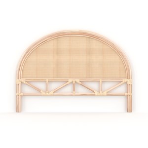 Tête de lit 140 cm en rotin et cannage - néora