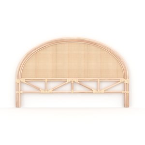 Tête de lit 160 cm en rotin et cannage - néora