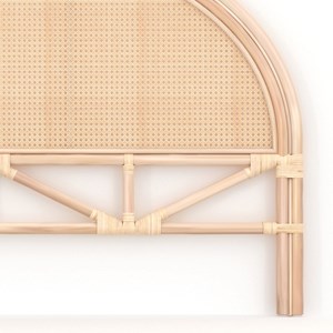 Tête de lit 160 cm en rotin et cannage - néora