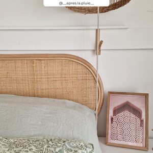 Tête de lit en rotin naturel 140 cm - navahino