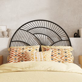 Tête de lit en rotin noir 140 cm - séléné