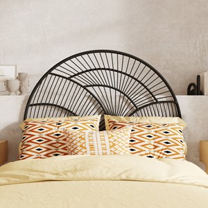 Tête de lit en rotin noir 140 cm - séléné