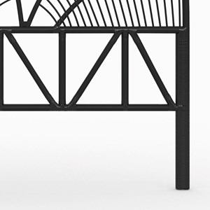 Tête de lit en rotin noir 140 cm - séléné