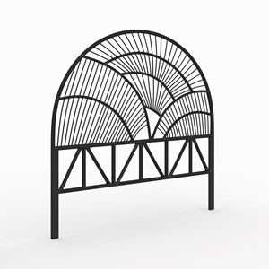 Tête de lit en rotin noir 160 cm - séléné