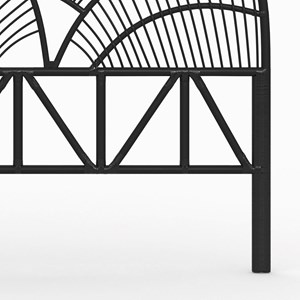 Tête de lit en rotin noir 160 cm - séléné
