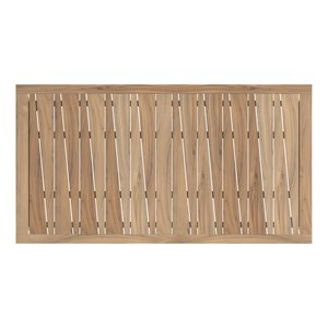 Table et chaises de jardin 8 personnes, bois, résine tressée naturelle - tunga