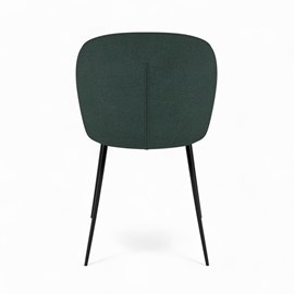 Pack 4 chaises en tissu bouclé jaune et vert - groom