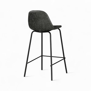 Pack 4 chaises pour îlot central camel et grises&nbsp;noires 65 cm - henrik