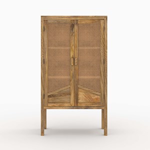 Ensemble commode et armoire en bois - tiki