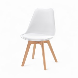 Pack 4 chaises gris clair et blanches - skandi