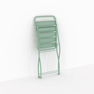 Table et chaises de jardin 4 personnes en métal vert - yumi