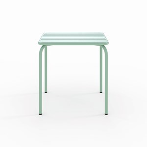 Table et chaises de jardin en métal vert 2 personnes - yumi