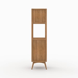 Ensemble de salle de bain en bois de teck 140 cm avec une niche - auguste