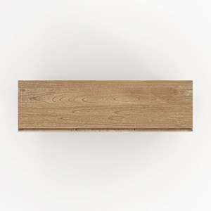 Buffet en bois massif de mindi et rotin - delya