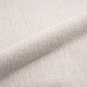 Canapé convertible 3 places en tissu effet lin blanc cassé - céleste