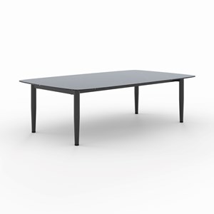 Table basse de jardin en verre effet marbre - wilo