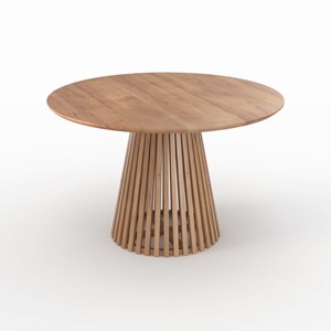 Table ronde en bois d'acacia 4 personnes - képès