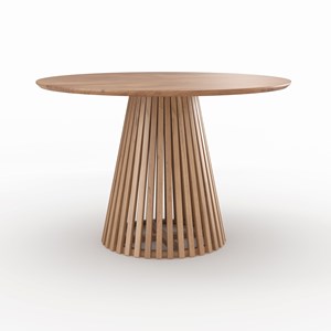 Table ronde en bois d'acacia 4 personnes - képès