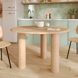 Table ronde en bois de manguier 4 personnes - sacha