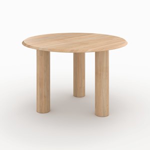 Table ronde en bois de manguier 4 personnes - sacha